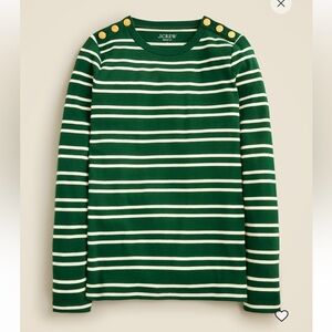 J. Crew Perfect Fit Long Sleeve Crewneck in Spruce